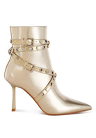 Women's Shoes - BootsJaunts Eyelets & Studs Harness Ankle Boots - VacationGrabs