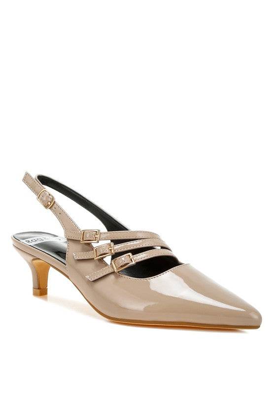 Kanebei Triple Strap Slingback Sandals - VacationGrabs