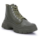Roxane Chunky Lace Up Boots - VacationGrabs