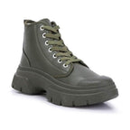 Roxane Chunky Lace Up Boots - VacationGrabs