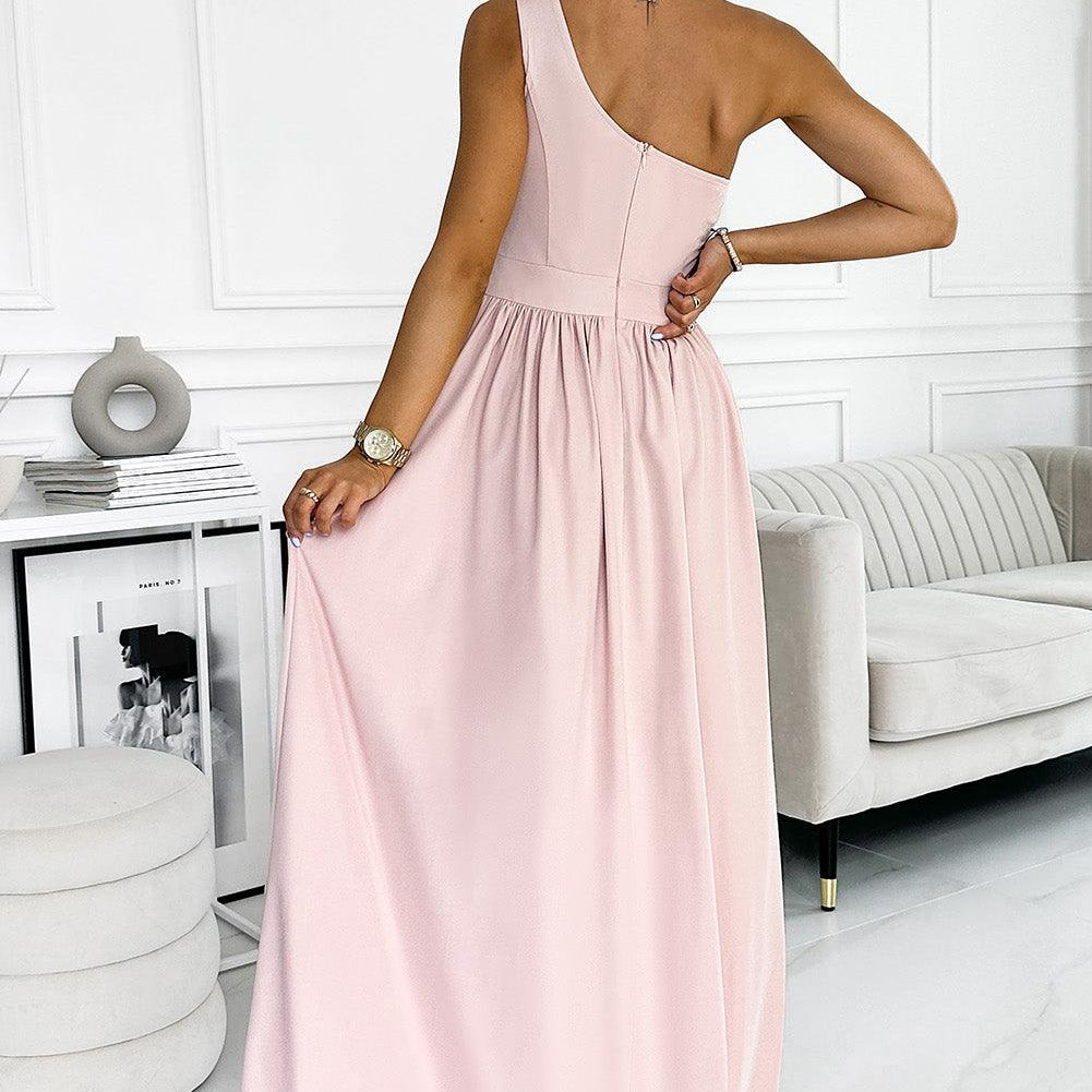 Women's Dresses One-Shoulder Slit Maxi Dress