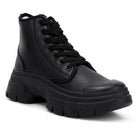 Roxane Chunky Lace Up Boots - VacationGrabs