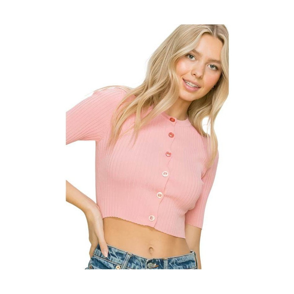 Women's Touch of Sweetness Cropped Cardigans - VacationGrabs