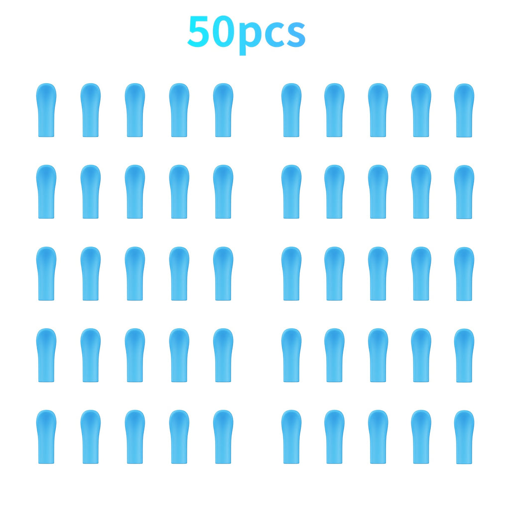 50 blue silicone tips for ear wax cleaner kit, hygienic use