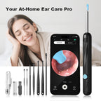 At-home ear wax cleaner kit with tools and smartphone camera