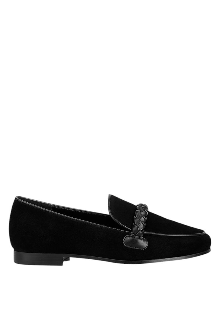 Mocassins Echo en cuir suédé avec détails tressés