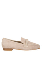 Echo Suede Leather Braided Detail Loafers