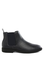Fraser Men's Faux Leather Chelsea Boots - VacationGrabs