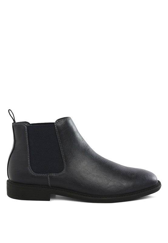 Fraser Men's Faux Leather Chelsea Boots - VacationGrabs