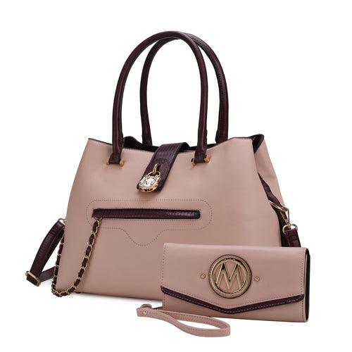 Wallets, Handbags & Accessories Edith Tote Handbag with Wallet Vegan Leather Women
