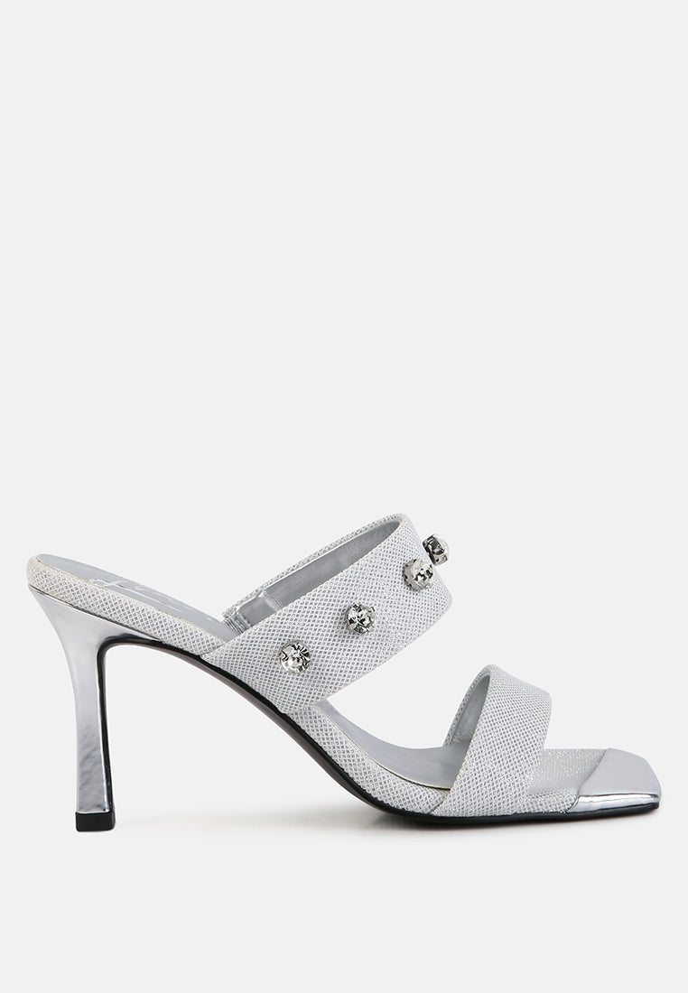 Sandales à paillettes ornées de diamants Edm Queen