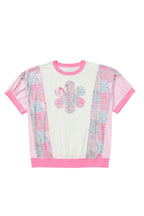 Plus Size Floral Patchwork Embroidered T-Shirt