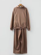 Solid V-Neck Pullover and Drawstring Sweatpants Set
