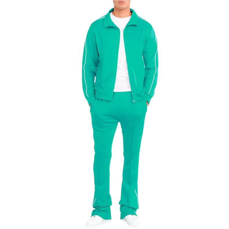 Mens Side Pipe Track Jacket and Pants Set - VacationGrabs