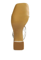 Women's Shoes - Heels Effieo Croc Texture Block Heel Sandals