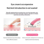Electric eye massager for puffiness in pink, enhancing skin absorption