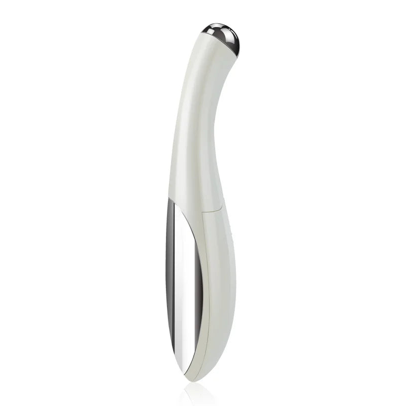 White electric eye massager for puffiness with ergonomic design