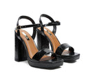 Rag Company elegant high heel footwear with a stylish block heel and ankle strap design
