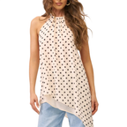 Chic Polka Dot Halter-Top for Women