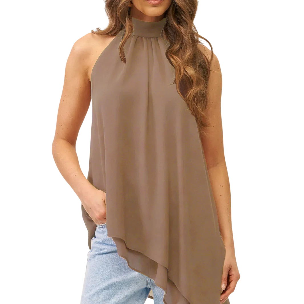 Chic Polka Dot Halter-Top for Women