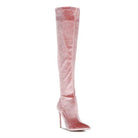 Rag Company elegant stiletto boots in pink with a sleek design and high heel for a stylish look