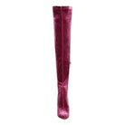 Rag Company Elegant Stiletto Boots in Burgundy with a Sleek Over-the-Knee Design