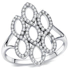 Stunning silver ring with sparkling stones, perfect as elegant vacation jewelry for women