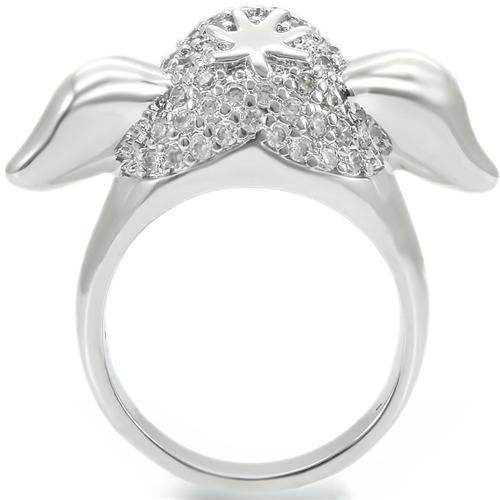 Elegant elephant statement ring in silver with sparkling accents for a unique jewelry look