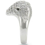VacationGrabs elephant statement ring in silver with intricate elephant design and sparkling accents
