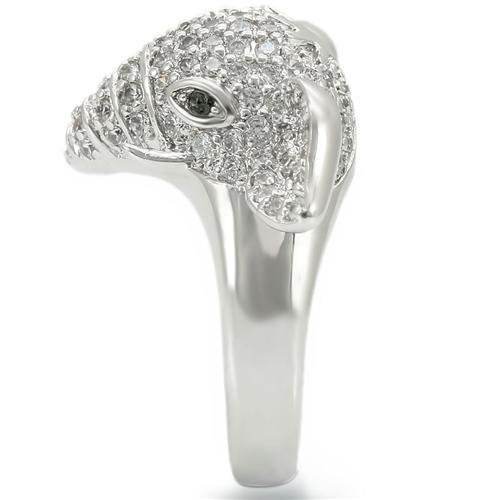 VacationGrabs elephant statement ring in silver with intricate elephant design and sparkling accents