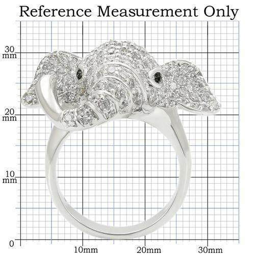 Silver elephant statement ring featuring intricate details and sparkling accents for a unique look