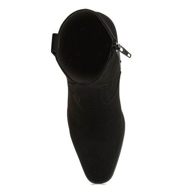 Elettra Ankle Length Cowboy Boots - VacationGrabs