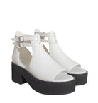 Oasis Society Elizabeth strapped sandals in white with chunky platform for stylish summer wear