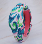 Ellison and Young island breeze headband, colorful fabric, stylish for summer