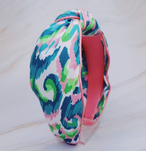 Ellison and Young island breeze headband, colorful fabric, stylish for summer
