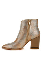 Embellished pink ankle boots for women with a stylish design and block heels from Rag Company