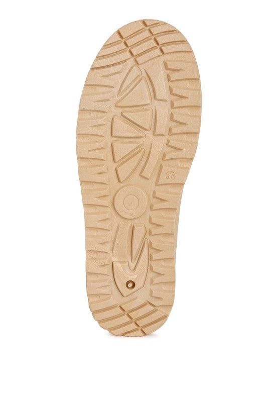 Rag Company embroidered platform slip-on shoes featuring a durable rubber outsole for comfort and grip