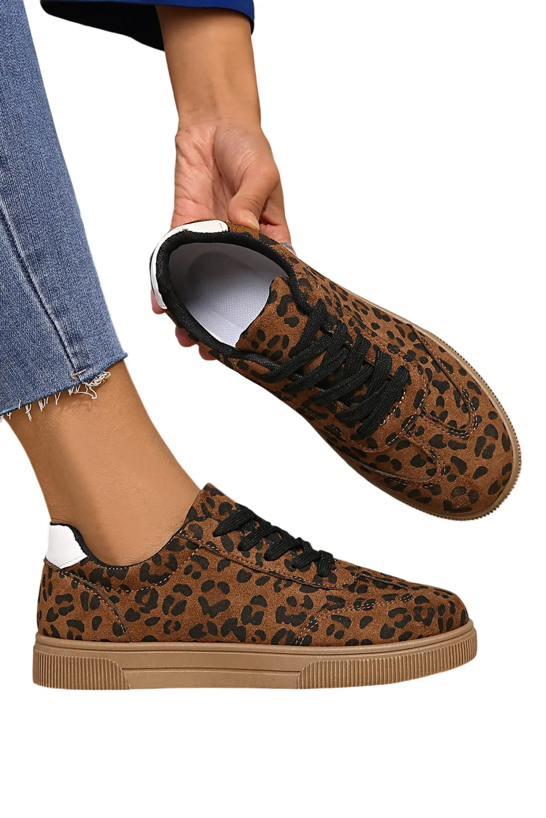 Emiliana Tab Patchwork Laceup Shoes