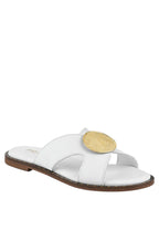 Mules plates ornées de boucles Eudora