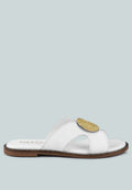 Eudora Buckle Embllished Slip Ons