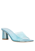Eugnie Clear Straps Block Heel Sandals
