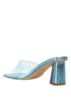 Eugnie Clear Straps Block Heel Sandals