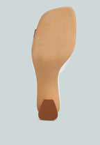 Eugnie Clear Straps Block Heel Sandals