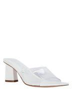 Eugnie Clear Straps Block Heel Sandals