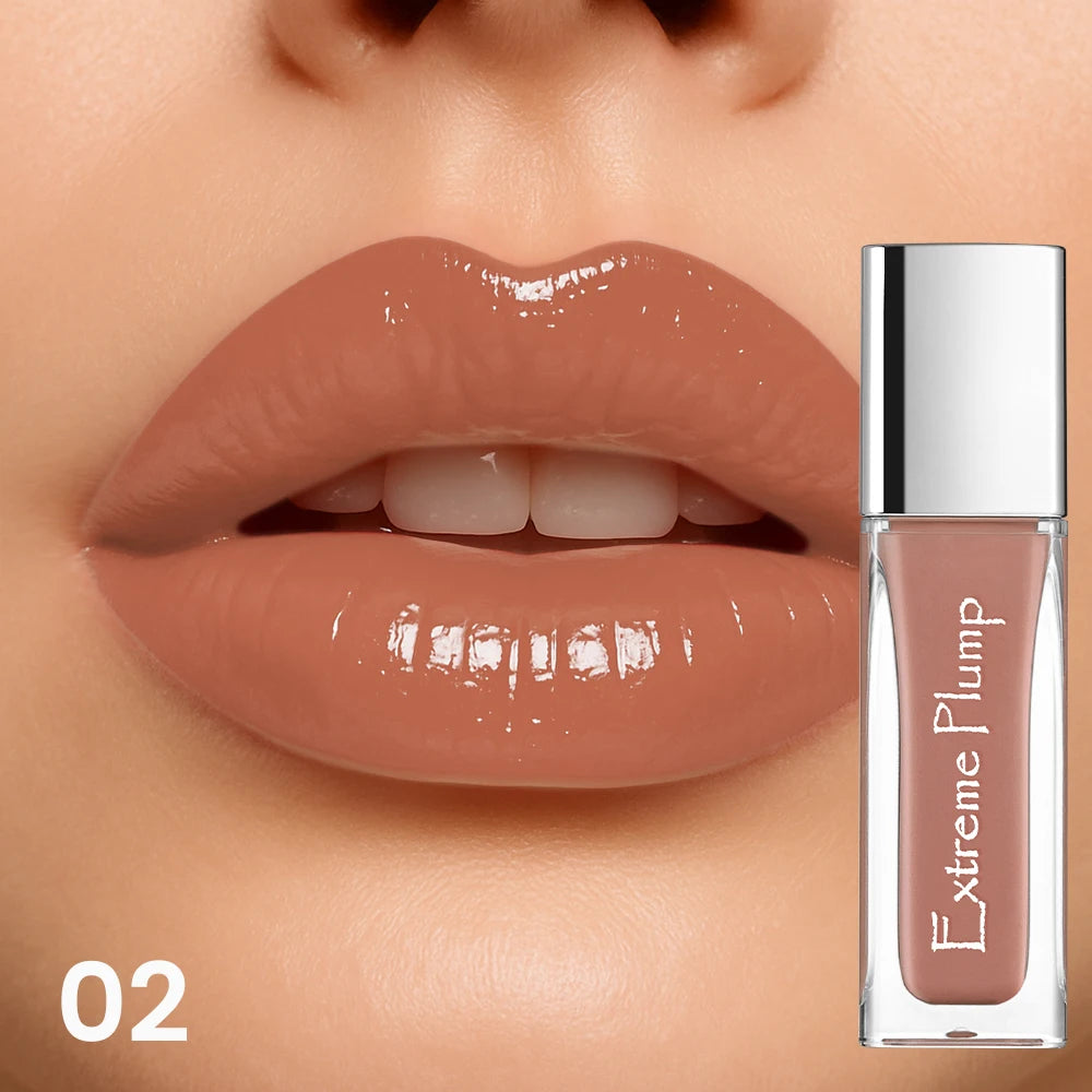 Extreme Plump lip gloss in nude shade for fuller lips