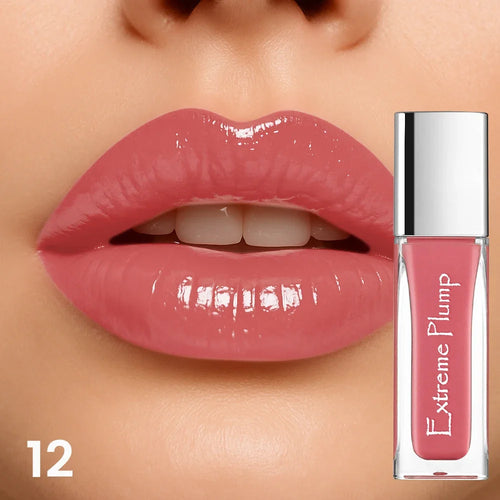 Extreme Plump lip gloss in pink, perfect for a glossy finish
