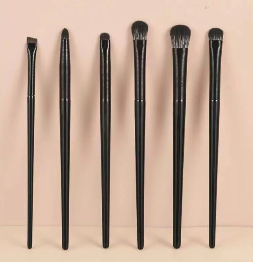 6-piece soft eye makeup brush set for eyeshadow eyeliner and brows (photo 2 of 5)