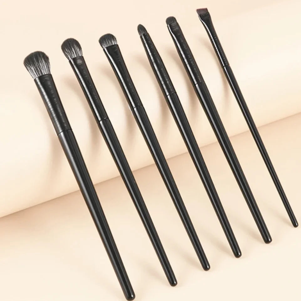 6-piece soft eye makeup brush set for eyeshadow eyeliner and brows (photo 3 of 5)