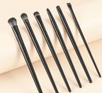 6-piece soft eye makeup brush set for eyeshadow eyeliner and brows (photo 4 of 5)