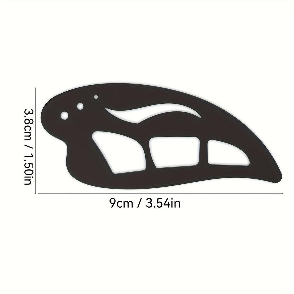 Black makeup applicator tool for precise eye primer makeup application